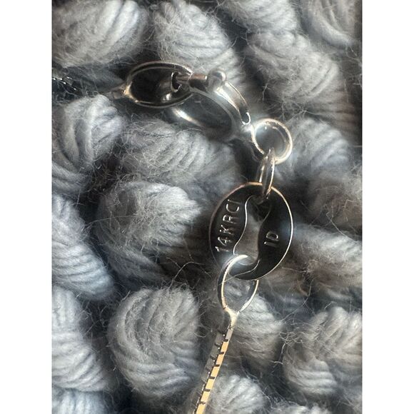 14K Solid White Gold 0.75 Ct AGS Certified Solitaire Diamond Pendant Necklace 18 - Picture 8 of 11